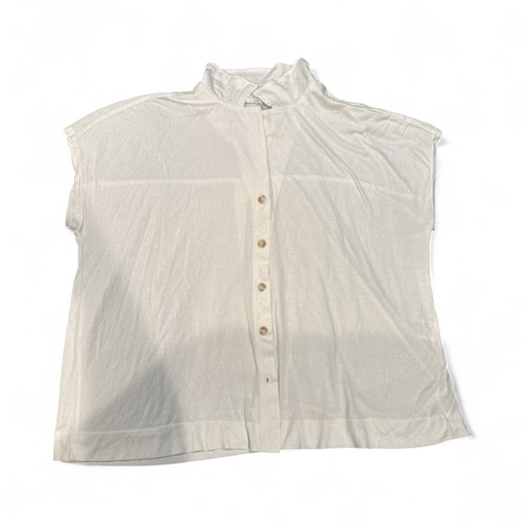 Jane and Delancey Tops - Jane and Delancey White Button-Up Top